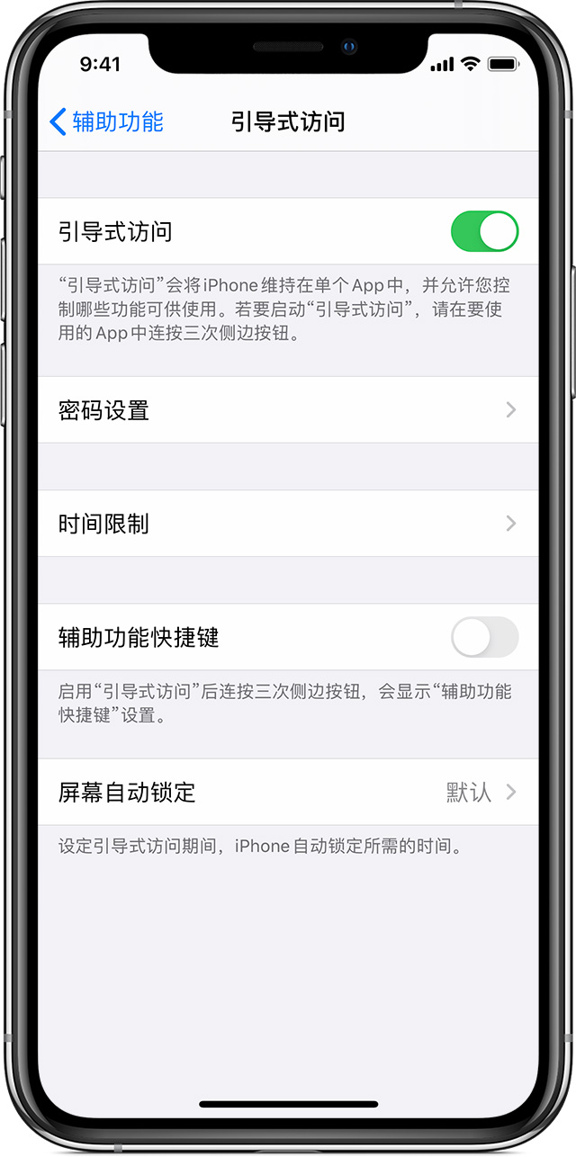 蓝山苹果手机维修分享如何在 iPhone 上退出引导式访问 