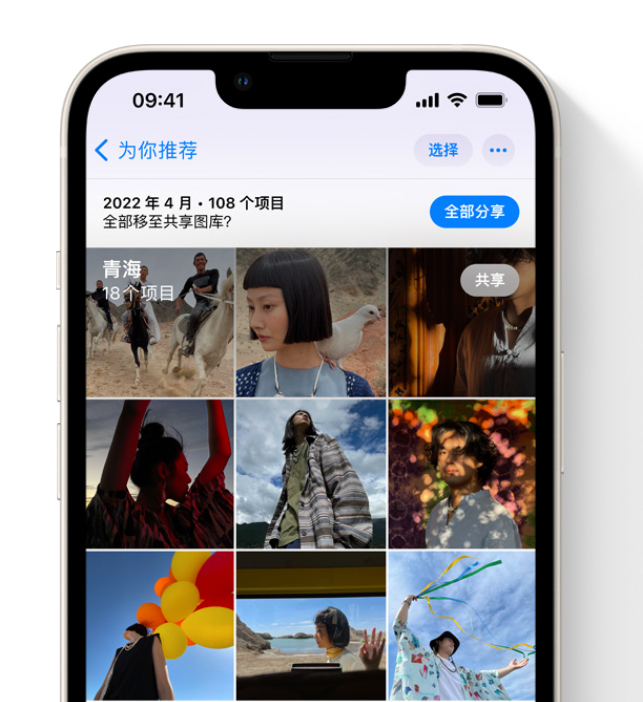 蓝山苹果维修网点分享在 iPhone 上使用共享图库 
