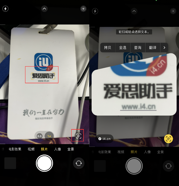 蓝山苹果手机维修分享升级iOS 16后如何通过相机翻译文本 