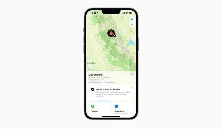 蓝山苹果14维修分享iPhone14系列中 FindMy功能通过卫星分享位置方法教程 