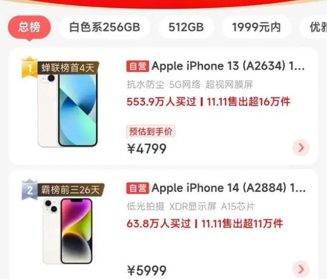 蓝山苹果14维修分享iPhone14配置不如同价位的安卓还能大卖 