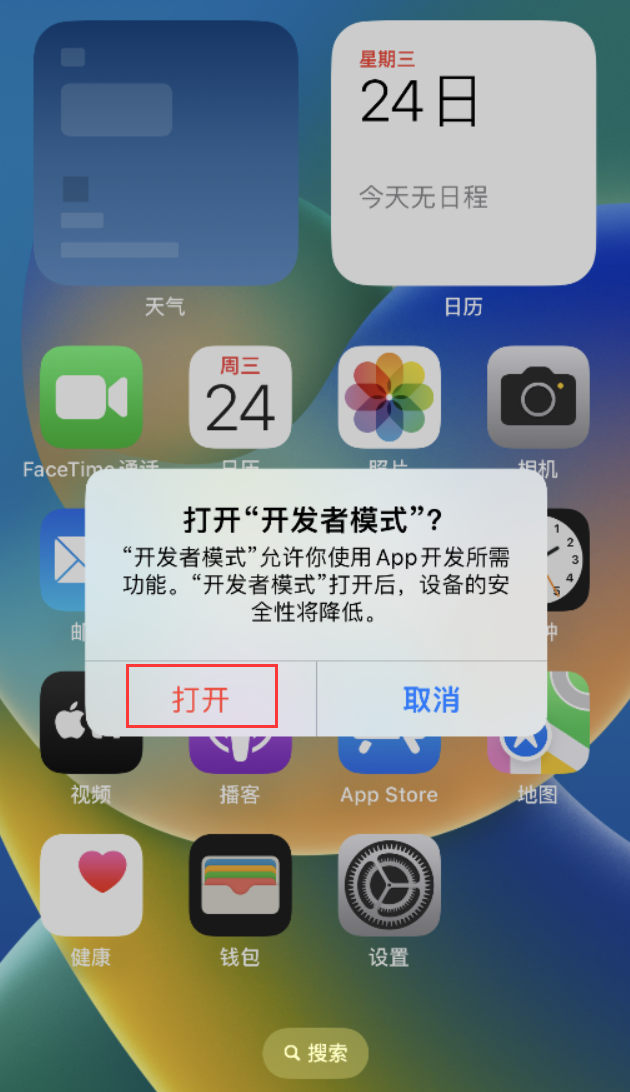 蓝山苹果手机维修分享如何打开开发者模式 