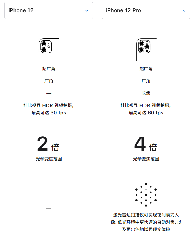蓝山苹果手机维修分享苹果 iPhone 12 与 iPhone 12 Pro 选哪款 